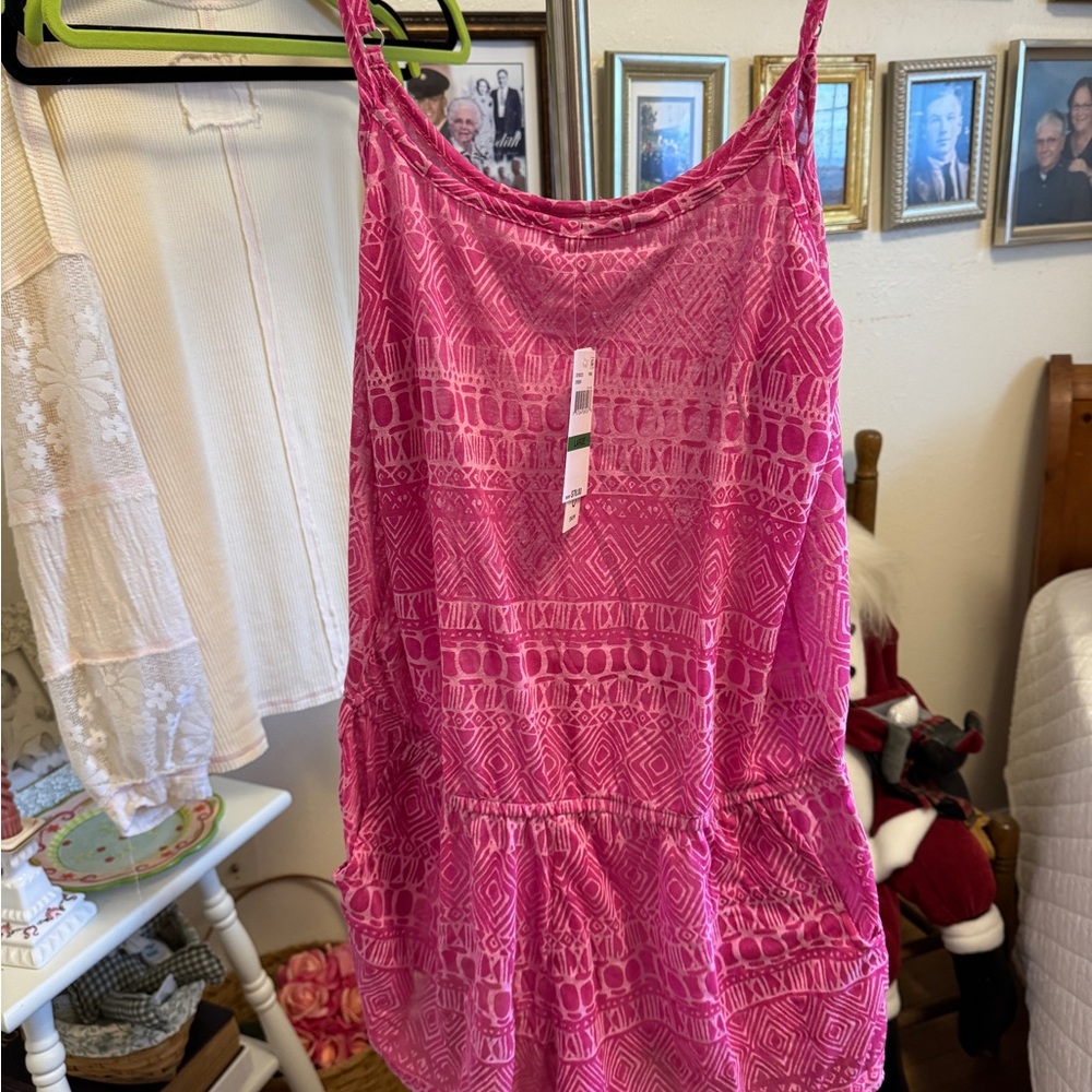 Lucky Brand Pink Swim Coverup Bohemian Elegance